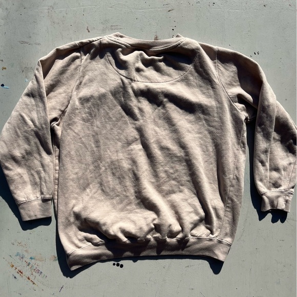 Women's Ariana Grande Sweatshirt Beige Sweetener Spell-Out XL Pop Singer NYC Y2K - Picture 7 of 11